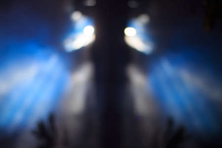 bokeh on nightの写真素材