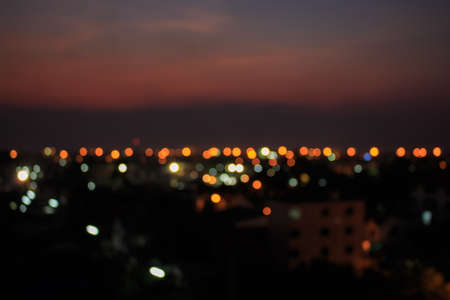 city sunset blur backgroundの写真素材