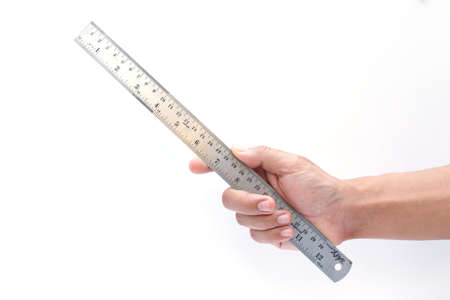 ruler on white backgroundの写真素材