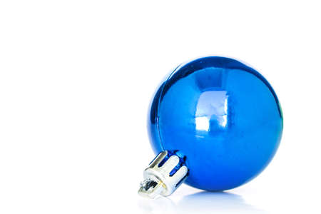 christmas ornaments gold decoration on white backgroundの写真素材