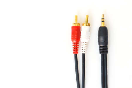 cable media tv on white backgroundの写真素材