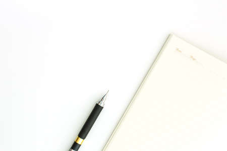 love diary valentine day notebook on white backgroundの写真素材