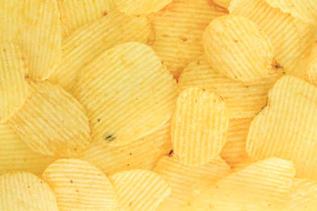 crispy potato chips junk food unhealthy foodの写真素材