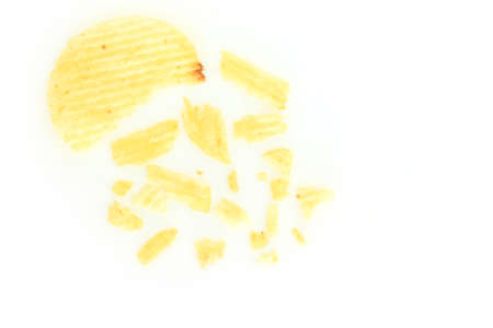 crispy potato chips junk food unhealthy foodの写真素材