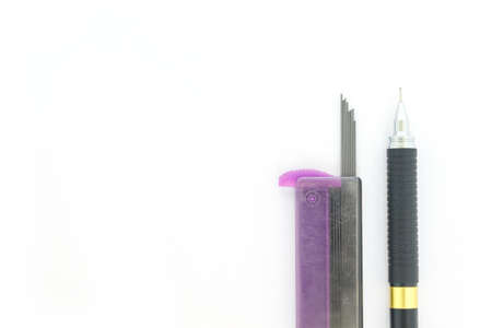 clutch type pencil lead on white background
