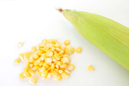 corn on the cob, husk organic food nature background