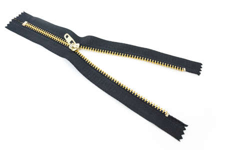 zipper object on white background