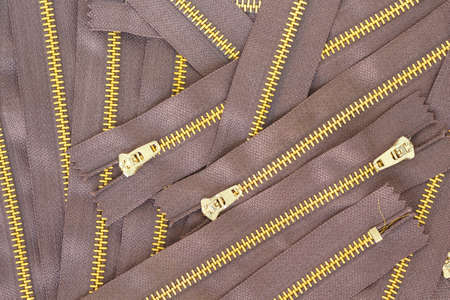 zipper overlapping object backgroundの写真素材