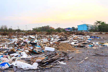 garbage junk trash pile conservation environment recycleの写真素材