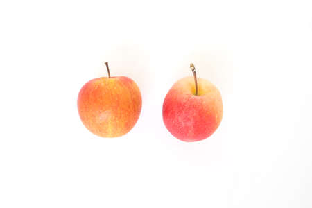 red apple on white background