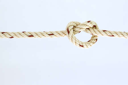 rop knot loop circle on white background