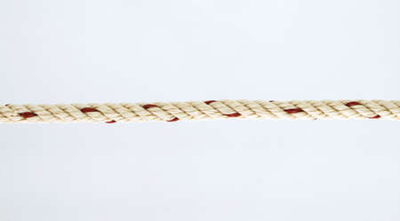 rope brown frame, border on white backgroundの写真素材