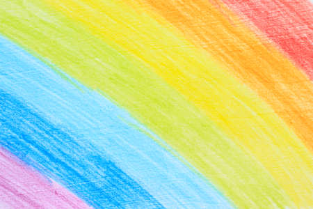 rainbow stroke pencil drawing sketch abstract art.の写真素材