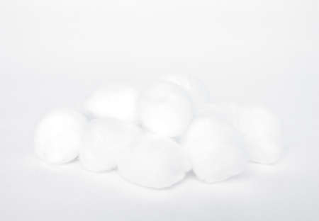 cotton ball white soft clean beauty health medicineの写真素材