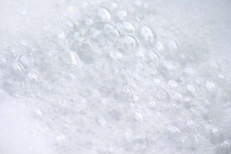 Bubbles foam white washing shower