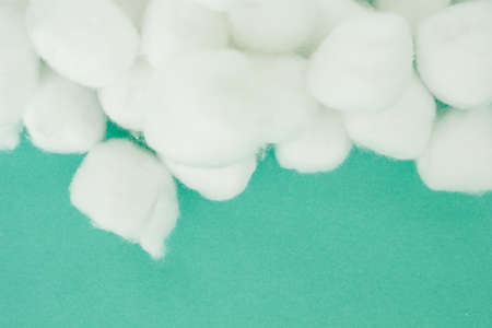 cotton ball white soft clean beauty health medicineの写真素材