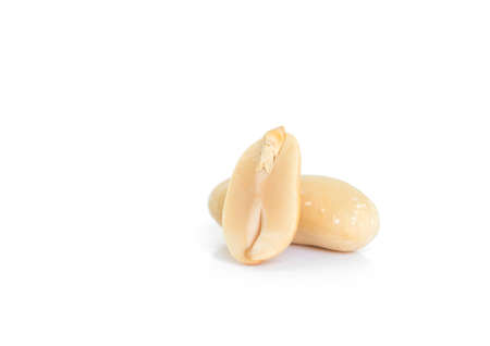 peanut pile on white background