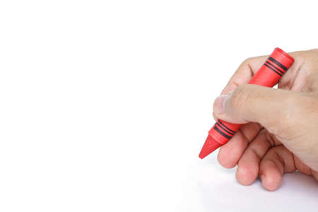 crayon hand drawing border multicolored backgroundの写真素材