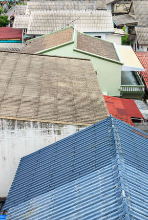 The roofline of the house for the adjacent house.