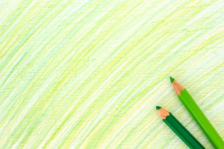 green stroke pencil drawing sketch abstract art.の写真素材