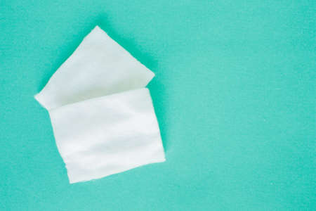 cotton pads white soft clean beauty health medicineの写真素材