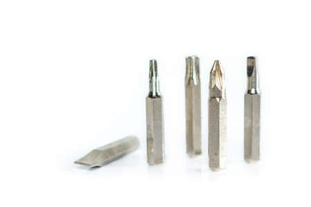 head screwdriver set on white background.の写真素材
