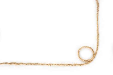 rope border on white background.の写真素材