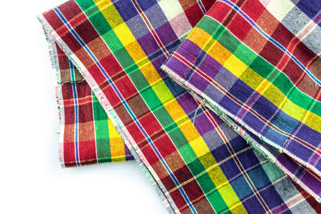 multicolor classic tablecloth texture, background with copy space
