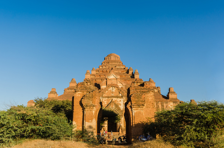 Dhammayangyi temple The biggest Temple in Bagan (Pagan) at sunset, Myanmarの写真素材
