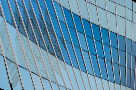 Curve glasses building, Achitecture design.の写真素材