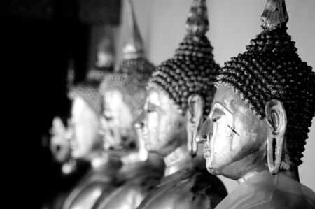 Buddha in Wat pho temple Thailandの写真素材
