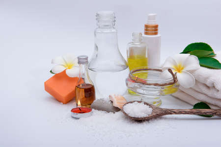 spa cream and material of spaの写真素材