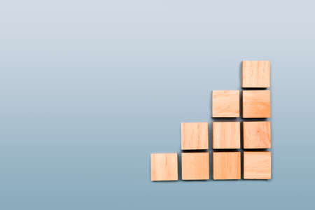 wooden cube stacked in step shape with space in cube for content