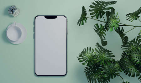 Power from nature and environmental friendly, 3D illustrations renderingの写真素材