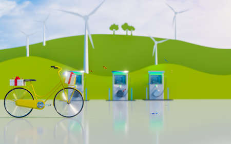 loft style podium for product presentation with nature mock up, 3d illustration rendering