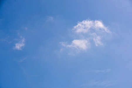 blue sky with small cloudy dayの写真素材