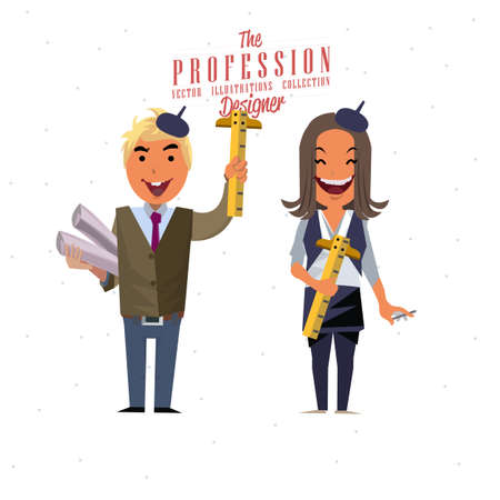 Designer - vector illustrationのイラスト素材