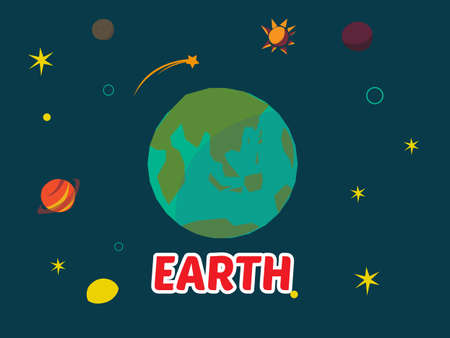 Earth - vector illustrationのイラスト素材