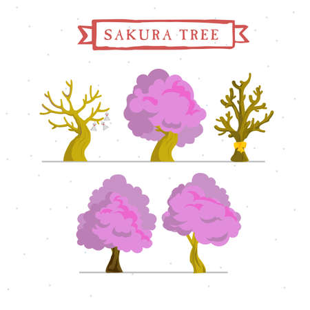 blossom tree - vector illustrationのイラスト素材