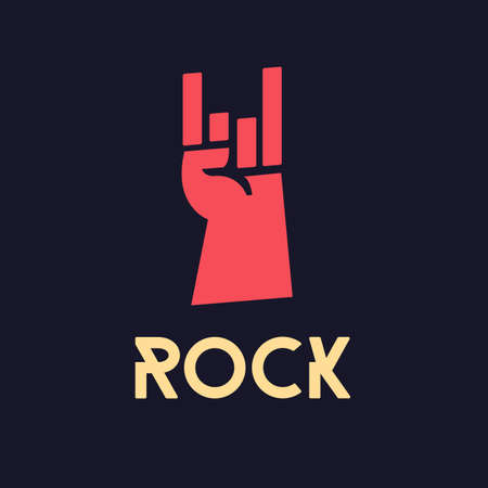 rock hand - vector illustrationのイラスト素材
