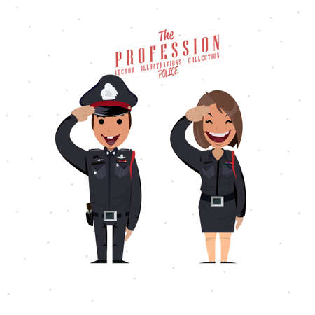 police character - vector illustration