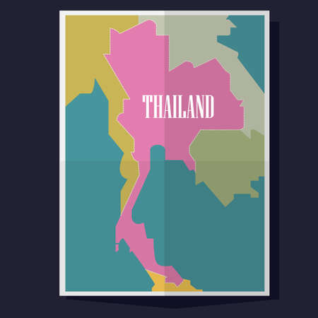 Map ofThailand - vector illustrationのイラスト素材