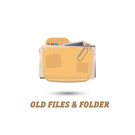 old file and folder. junk file - vector illustrationのイラスト素材