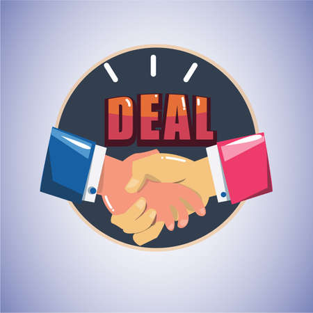 handshake. making a deal - vector illustrationのイラスト素材