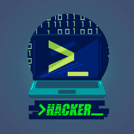Hacker concept designのイラスト素材