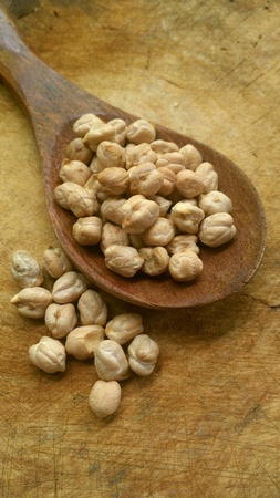Chickpea in Wooden Spoonの素材