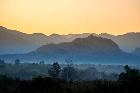 mountains at LamPhun, Thailandの写真素材