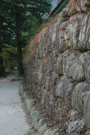 stone wall の写真素材