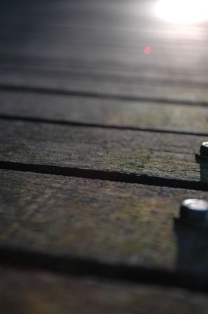 wooden wall way close uoの写真素材