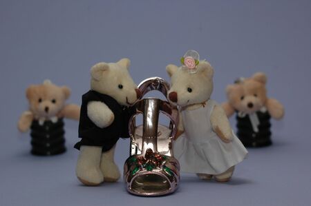 mini bear picture, good for back dropの写真素材